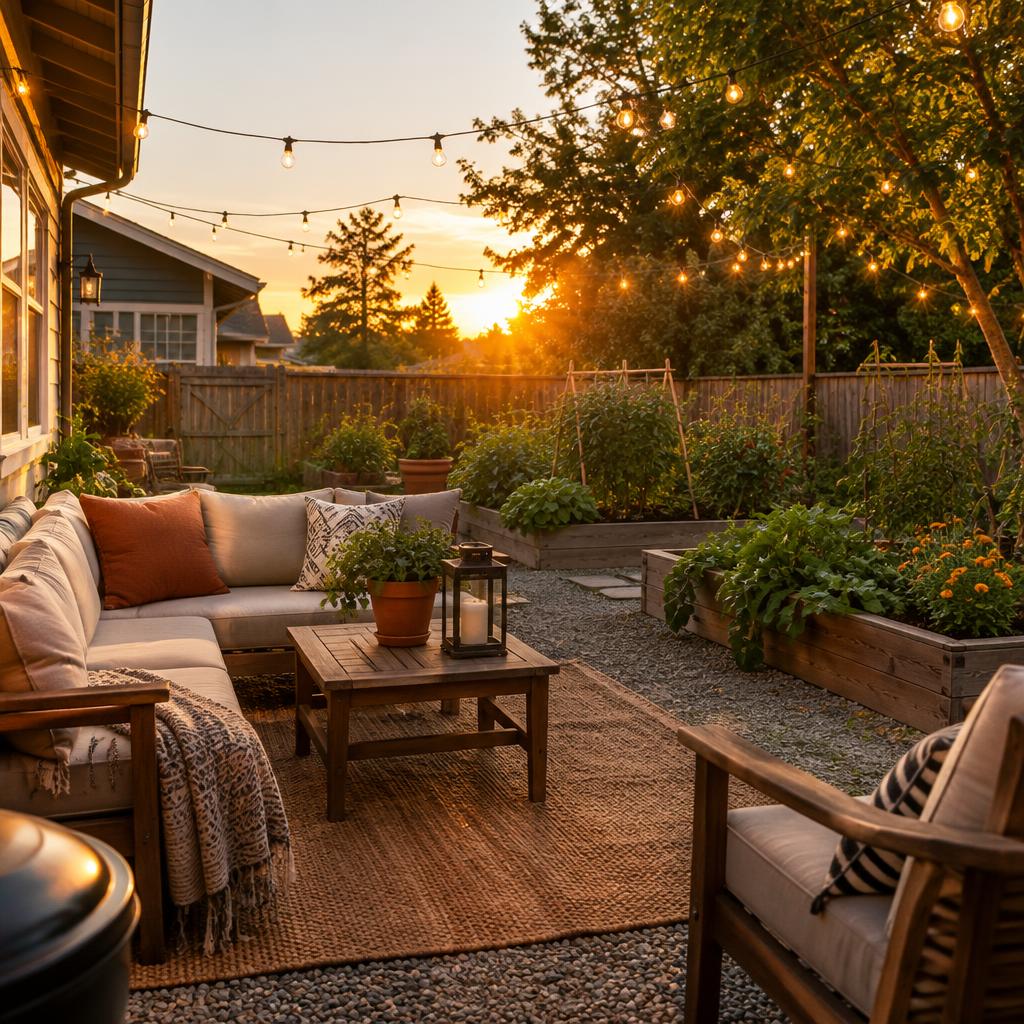 Backyard patio